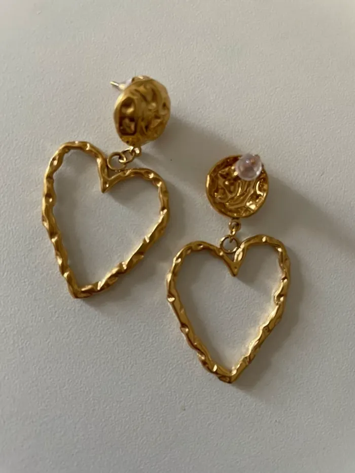 Boucle d’oreille en acier inoxydable Du groupe Maxmara intrend sans logo sans étiquette - photo numéro 3