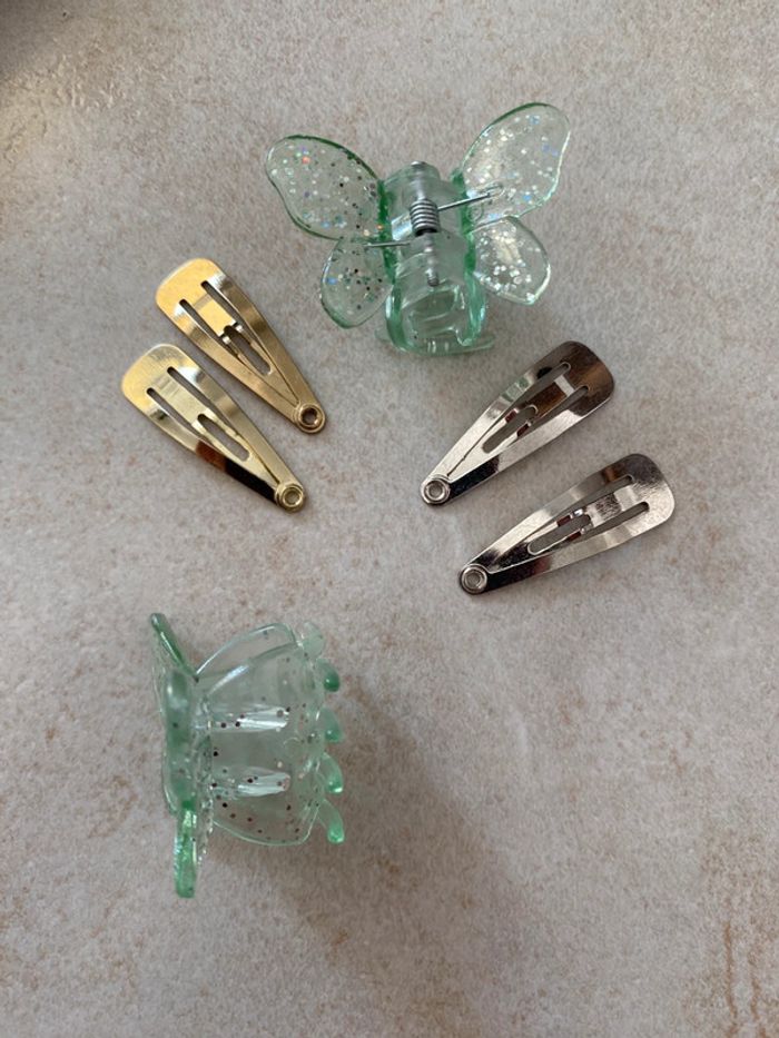 Lot de barrette pince papillon fille - photo numéro 6