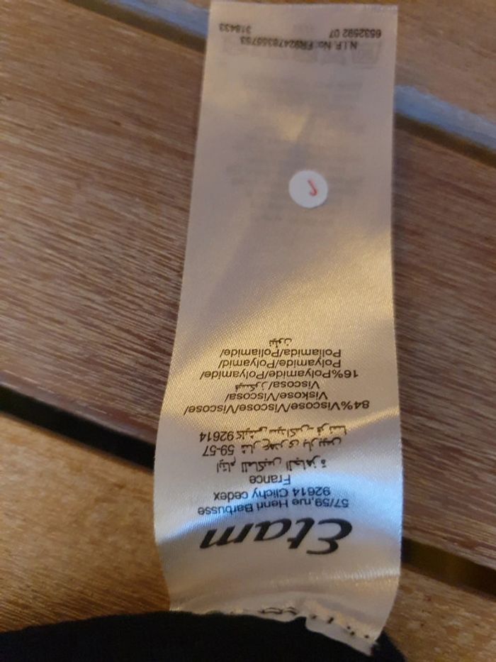 Magnifique jupe en laine noire Taille L Etam - photo numéro 3