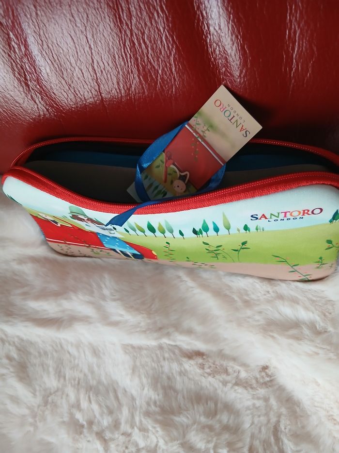 Neuf/Santoro London: Trousse plate zippée en néoprène - photo numéro 5