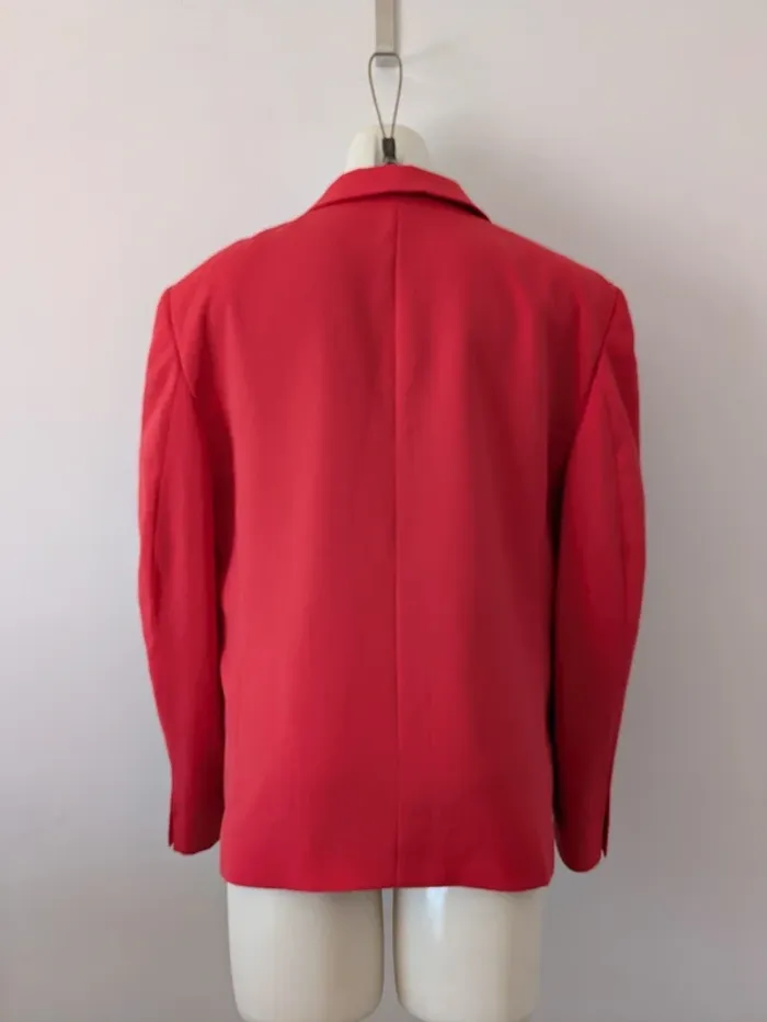 Veste blazer d'été rouge - taille 46 - photo numéro 3