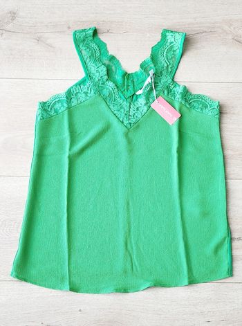 Débardeur femme dentelle verr Spring taille M Naf Naf