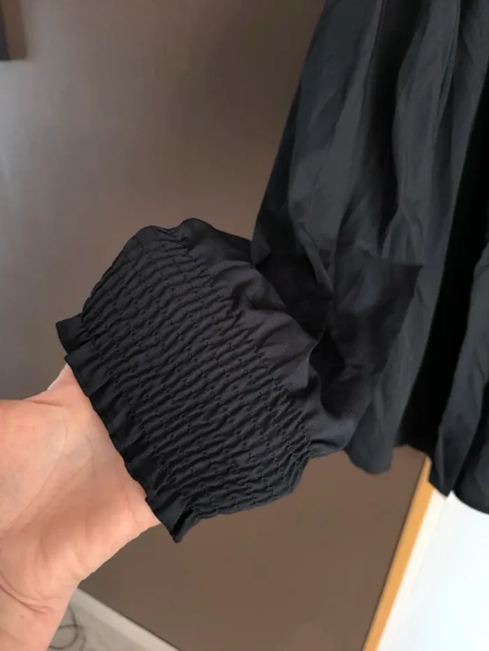 Chemise ouverte noire femme XL - photo numéro 6