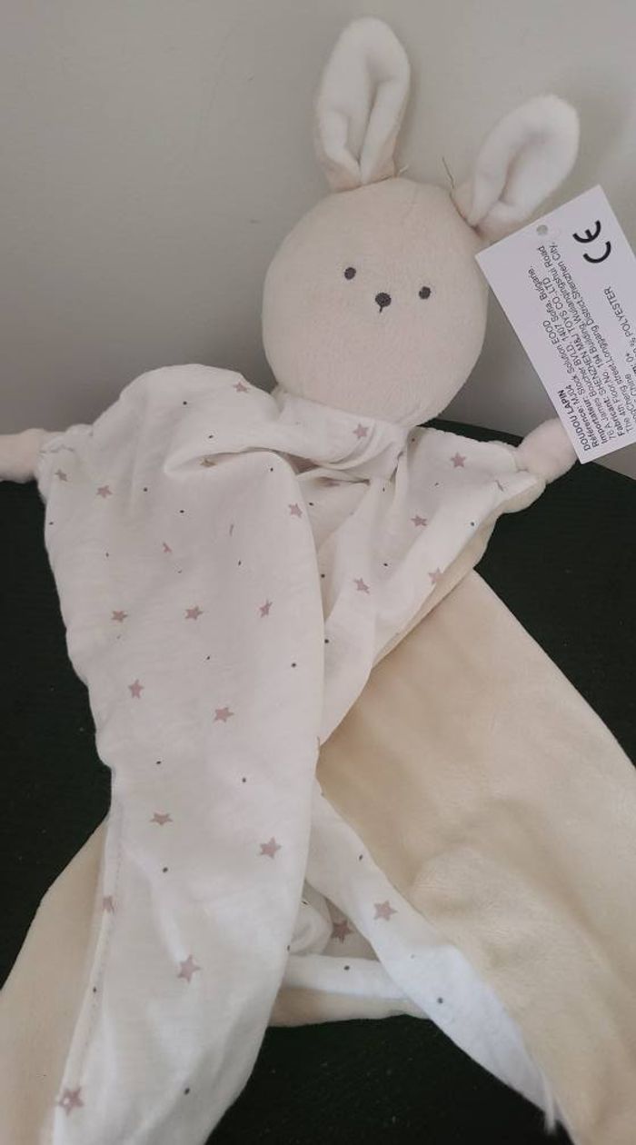 Doudou Lapin Shenzhen - Blanc beige - photo numéro 3