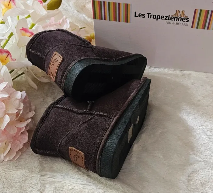Bottes Bottines Cuir Fourrées Les Tropeziennes T31 - photo numéro 2