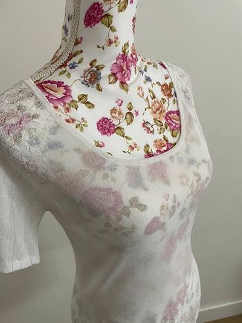 Blouse manche courte légère  blanche