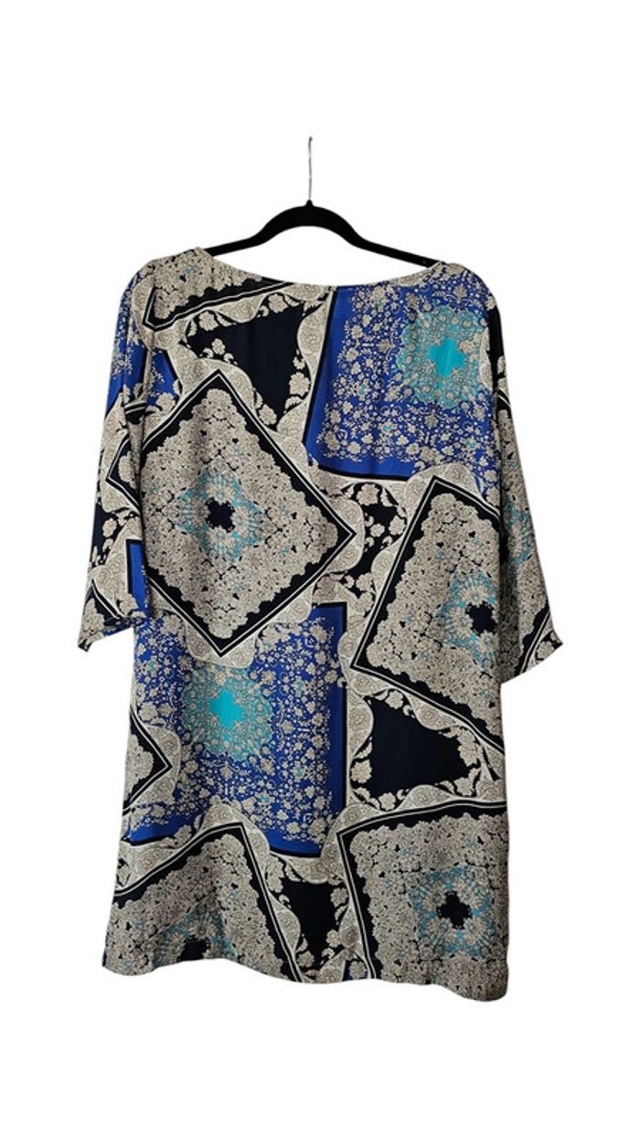 robe mini Zara Basic bleu taille M - photo numéro 3