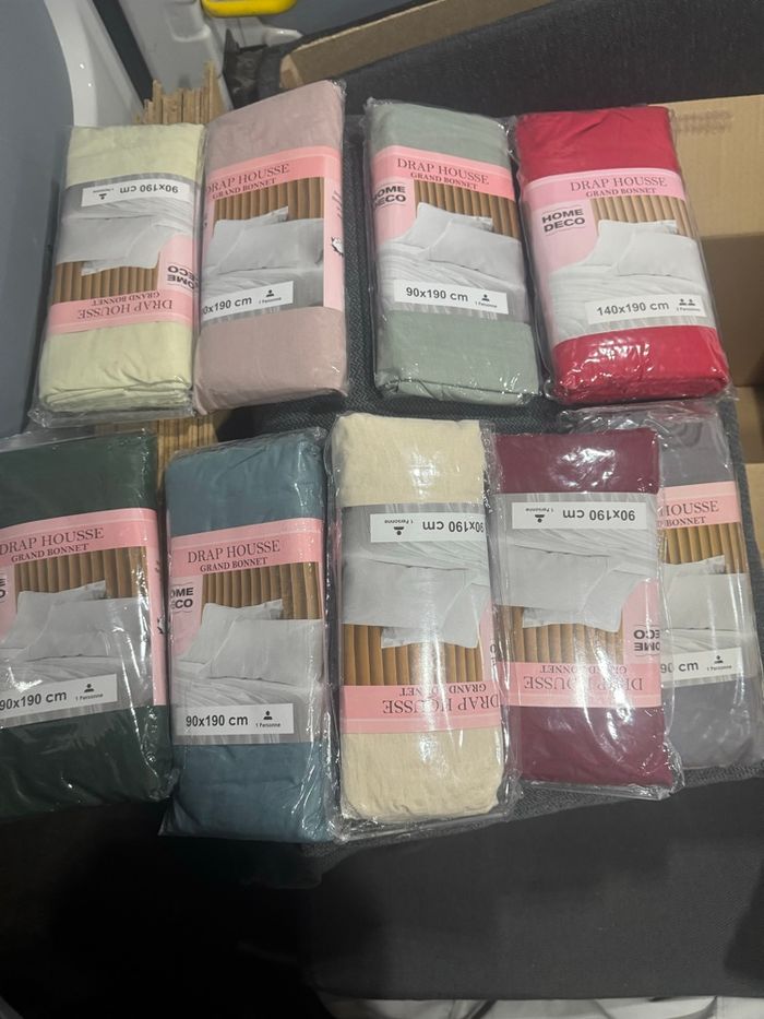 Drap housse 90/190 neuf