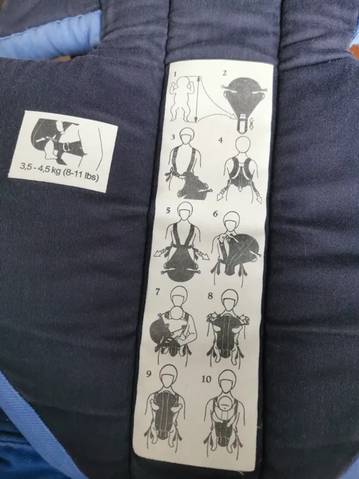 Porte bébé Babybjorn Bleu de 3,5 à 12kg - photo numéro 5