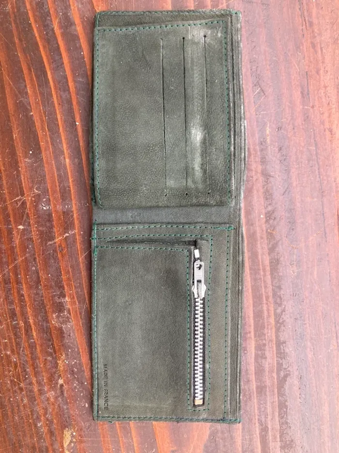 Porte feuille kaki - photo numéro 3