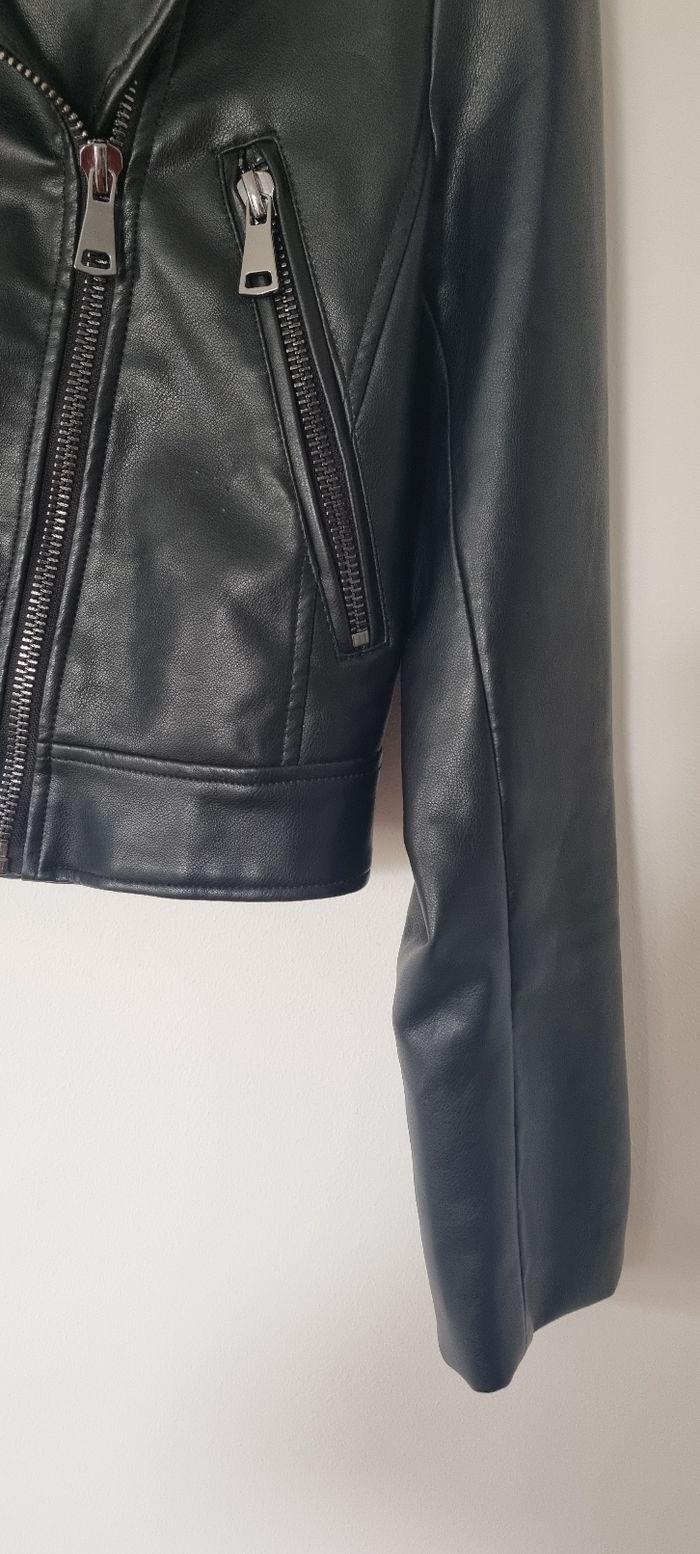 Perfecto noir similicuir Taille 38 - photo numéro 4