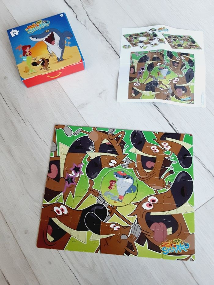 Jeu jouet enfant Puzzle 25 pièces Happy Meal Mac Donald’s Zig & Sharko numéro 2 Neuf - photo numéro 3