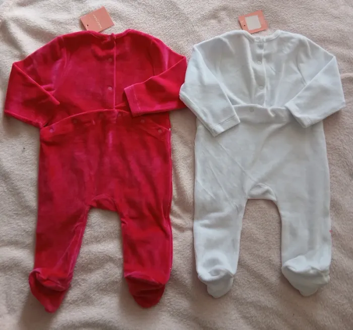 Lot de 2 pyjamas neufs Naf Naf 9-12 mois - photo numéro 2