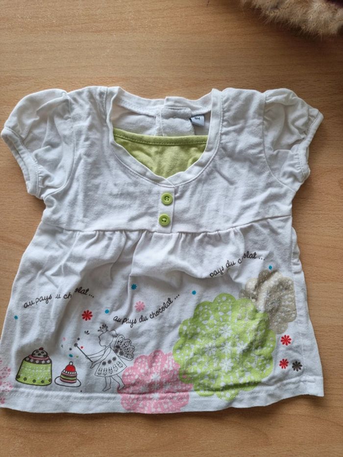 T-shirt manches courtes courte 6 mois