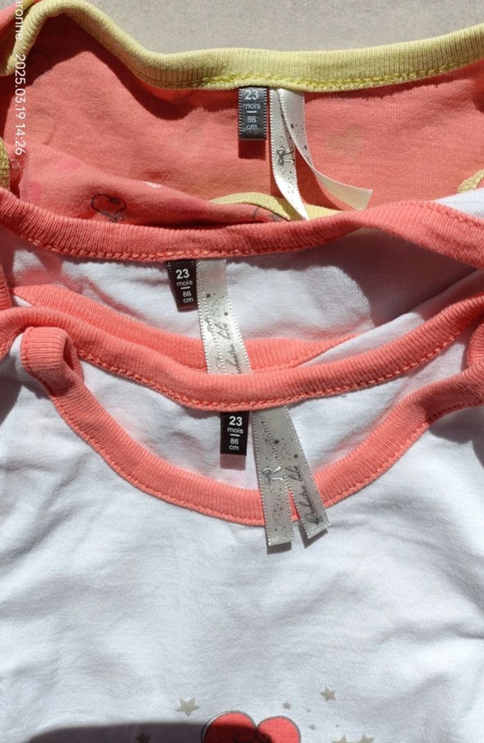 Lot de 3 bodies manches courtes - 24 mois - photo numéro 8