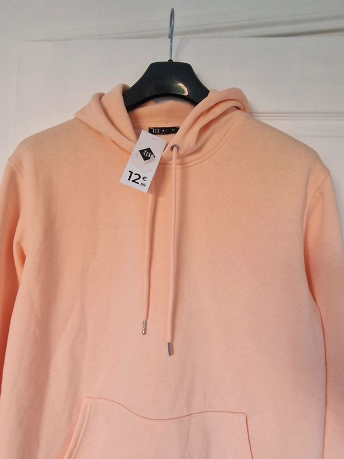Sweat à capuches orange neon - photo numéro 5