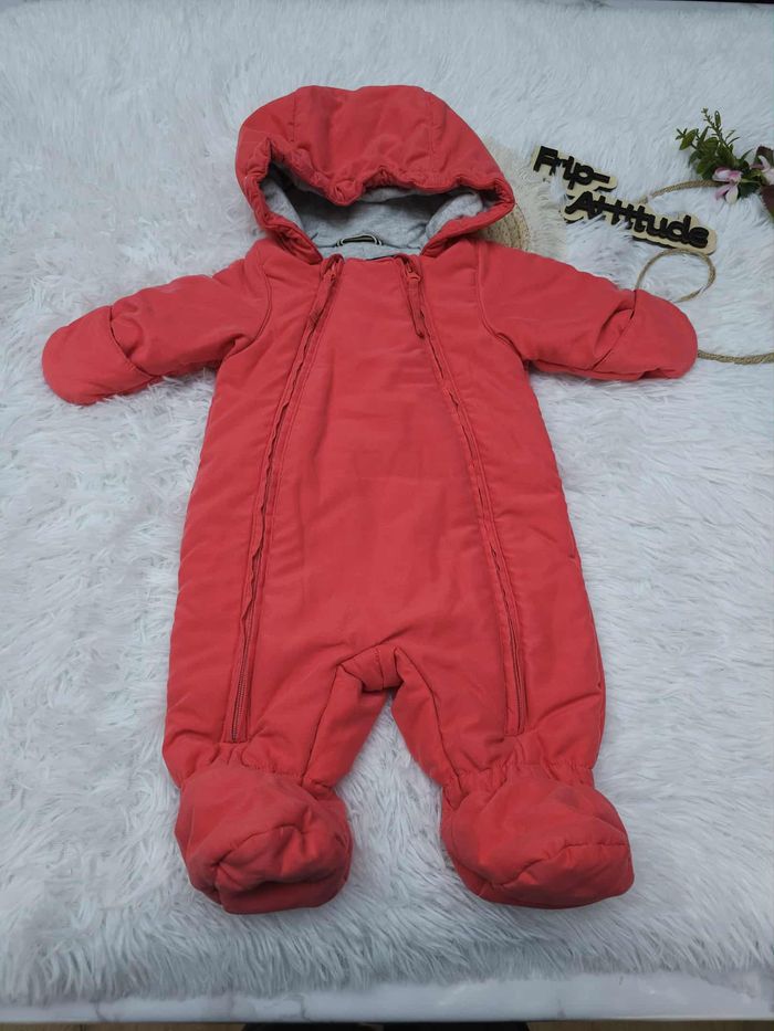Combinaison pilote Petit Bateau 1 mois saumon neuve