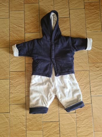 Ensemble molletonné / Taille 3 mois