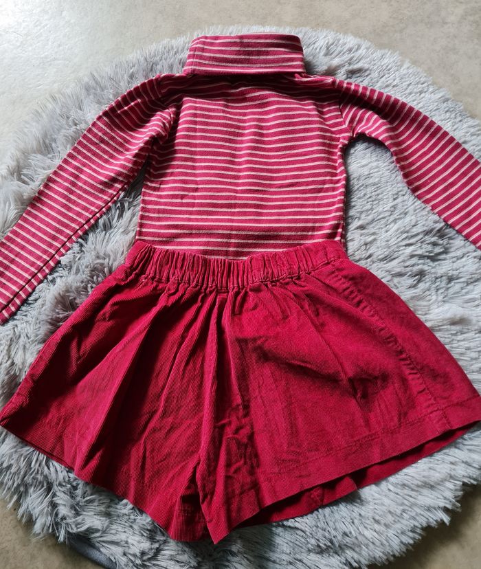 ensemble t-shirt et short fille 2/3 ans - photo numéro 6