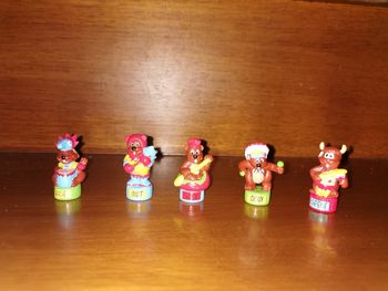 Lot figurines totem indien