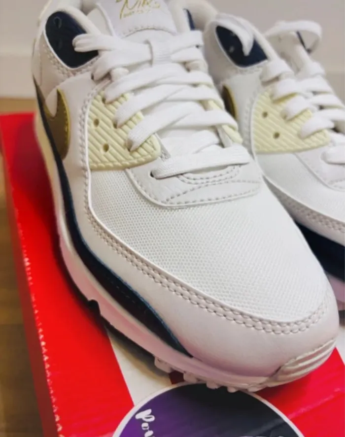 Nike Air Max 90 Olympic 2024 Gold White Taille 40 - photo numéro 3