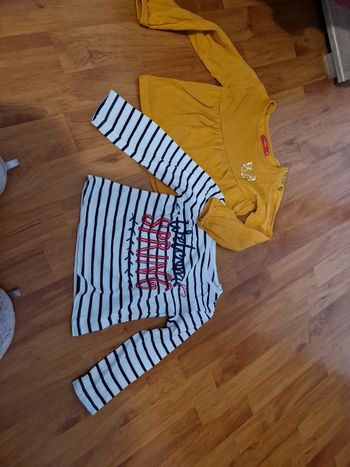 Lots de 2 tee shirts manches longues