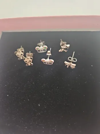 Lot de 3 paires de boucles d'oreilles panda claire's