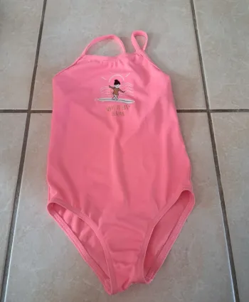Maillot de bain 1 pièce rose 4/5 ans 👧 Decathlon en TBE