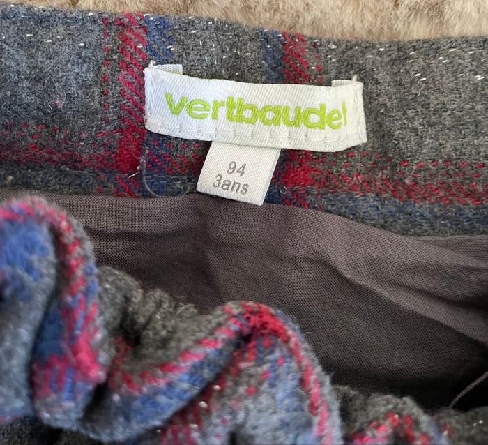 Jupe Vertbaudet Jupe à Carreaux gris fille taille 3 ans Vertbaudet - photo numéro 7