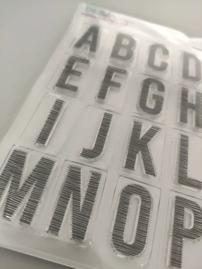 Planche de tampons lettres de l'alphabet - photo numéro 3