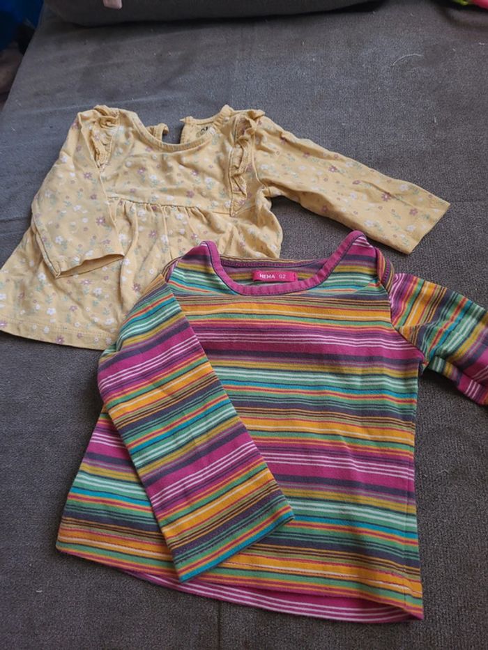 T-shirt manches longues lot de 2