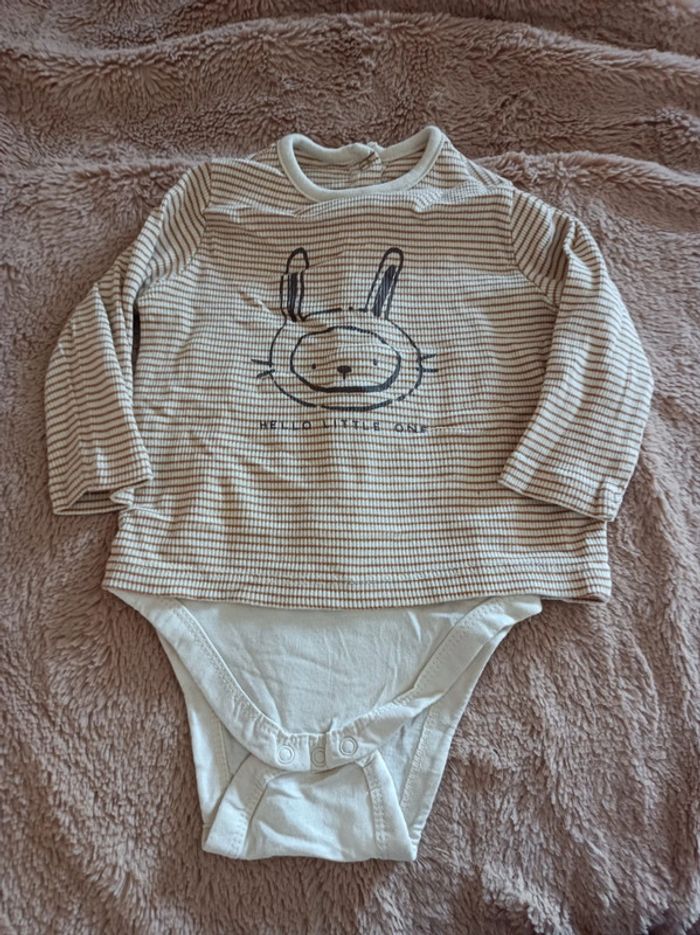 Body avec tee shirt intégrées