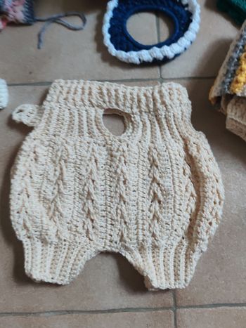 Short et combinaison enfants au crochet