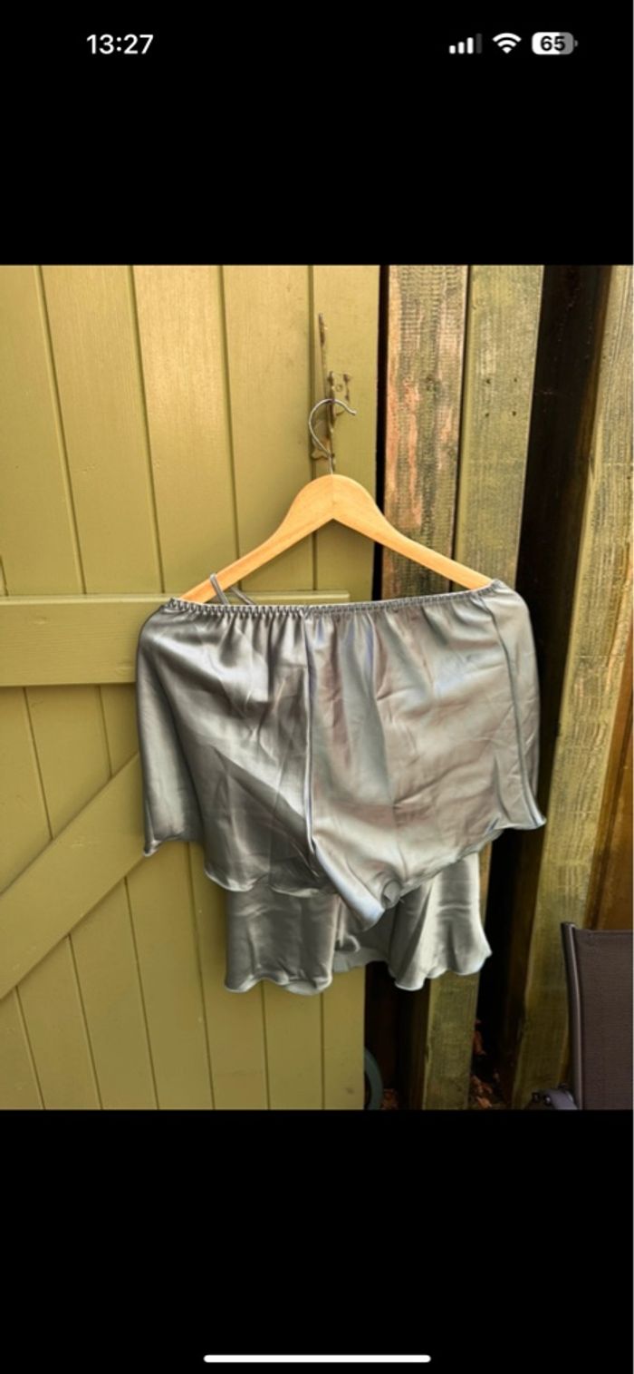 Pyjama et peignoir vert - photo numéro 6