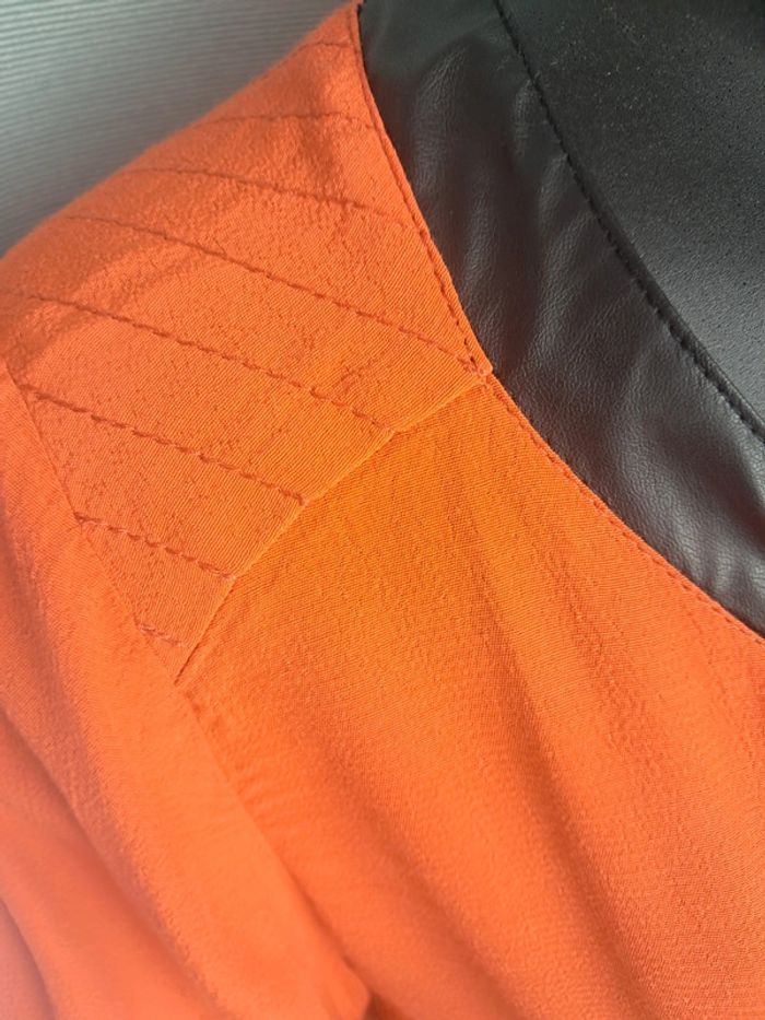 Mado et autres blouse orange T.44 en tbe - photo numéro 5