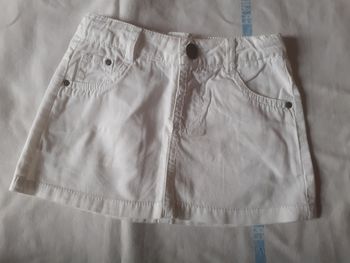 Jupe trapeze blanche