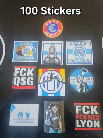 100 Stickers Olympique de Marseille 