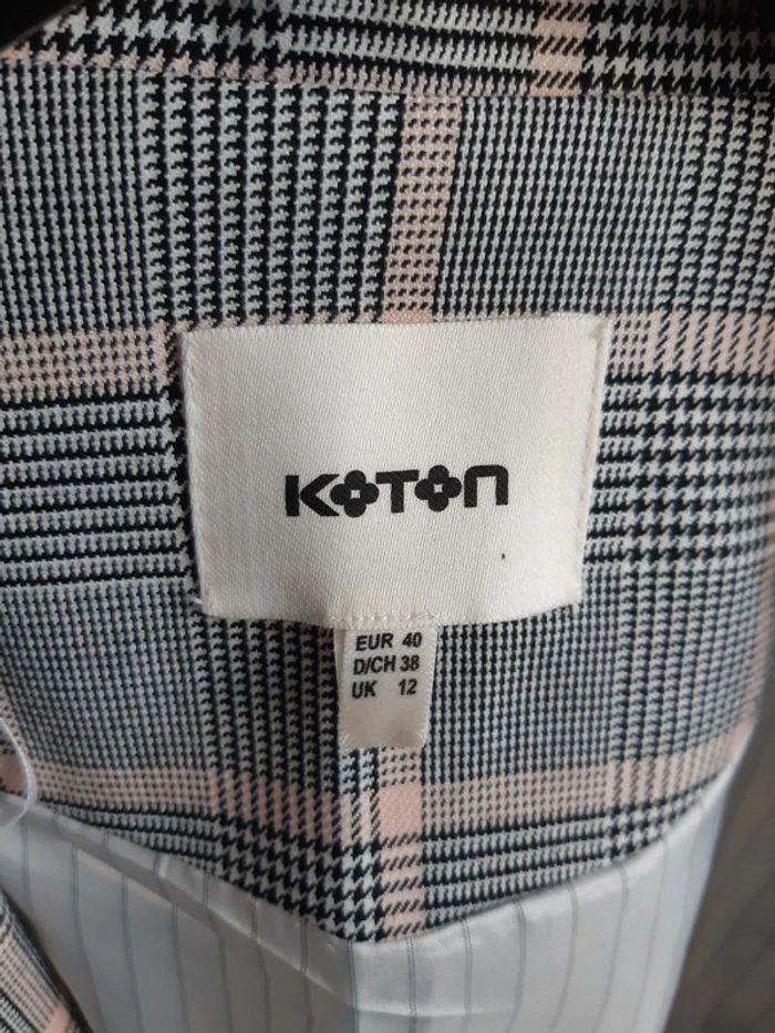 Trench à carreaux Koton T40 - photo numéro 9