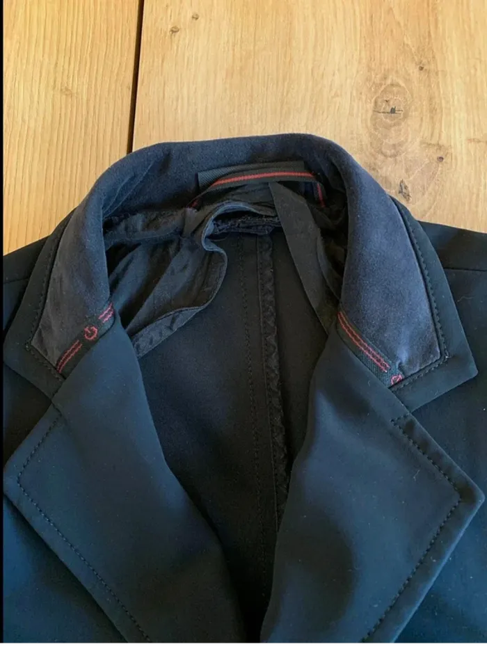 Veste de concours Cavalleria Toscana – Noir avec liseret rouge – Taille 10 ans - photo numéro 4