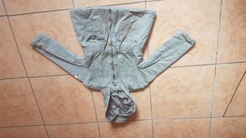 Manteau mi-saison à capuche fille 5 ans kaki Tissaia