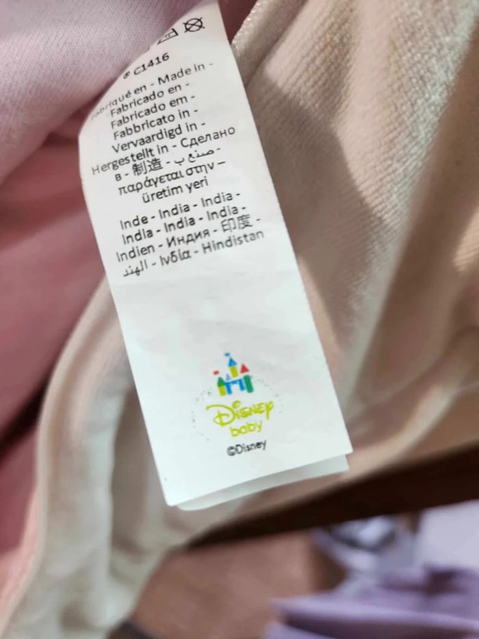 Gigoteuse Blanc/Rose - Disney - Taille 2 - Parfait État. - photo numéro 3
