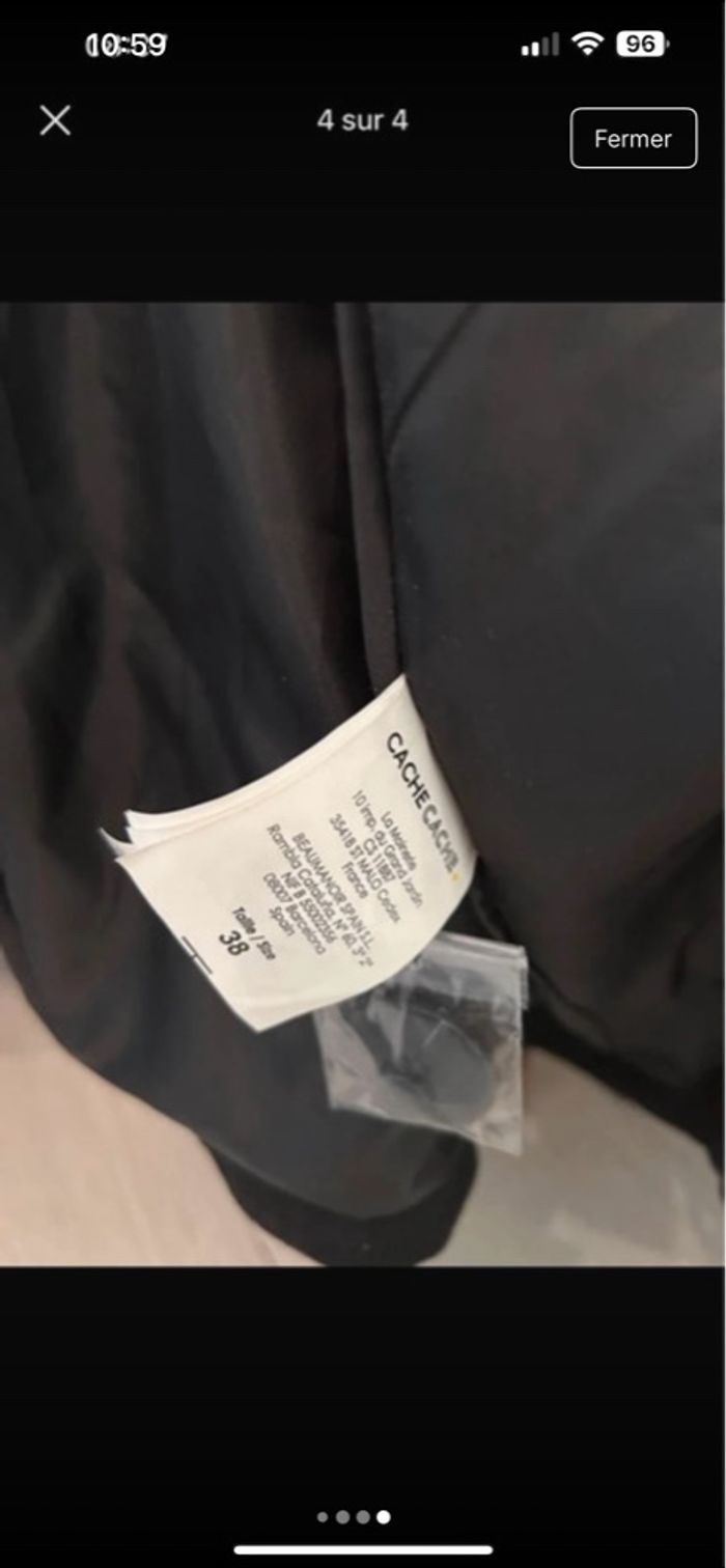 Vends manteau cache cache noir - photo numéro 4