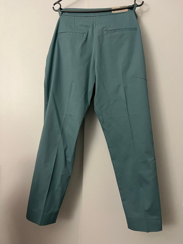 Pantalon cigarette bleu clair Camaïeu - photo numéro 5