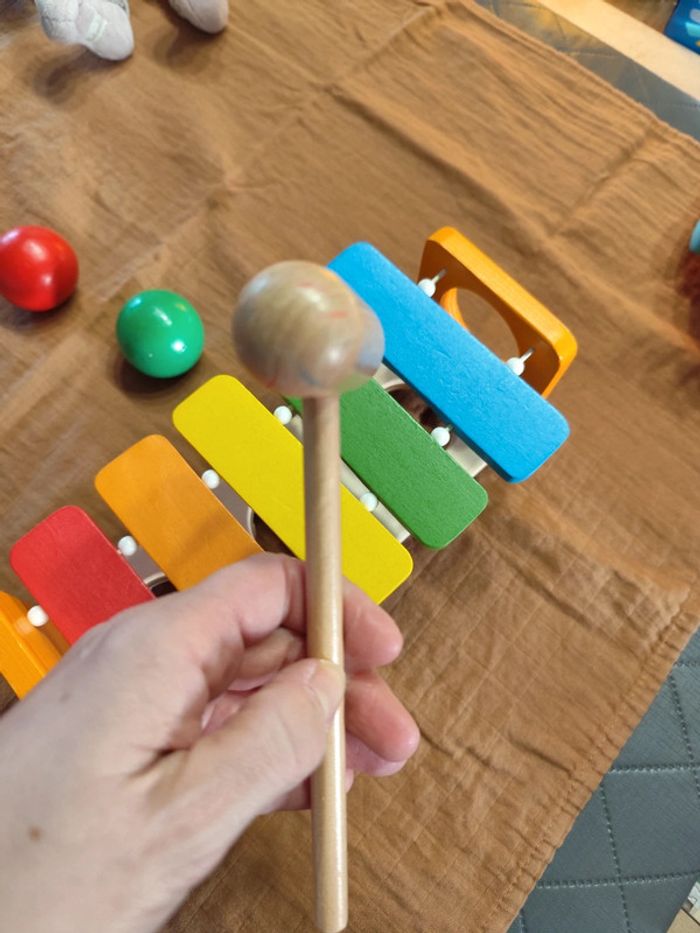 Jouet d'éveil tape tape marteau xylophone - photo numéro 10