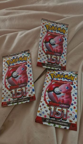 3 boosters pokemon serie 151