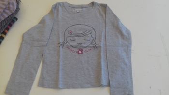 1 tee-shirt manche longue fille 4 ans 