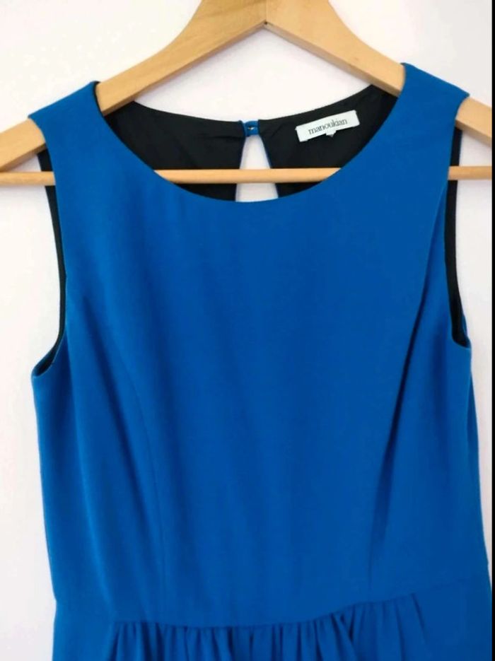 Robe  patineuse  sans  manche  - bleu  noire -  Manoukian  -  XS  -  Comme  neuve - photo numéro 6