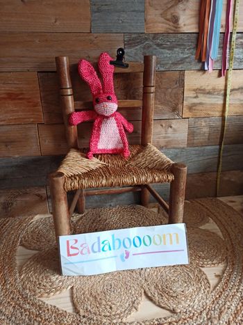 Doudou lapin crochet fait main