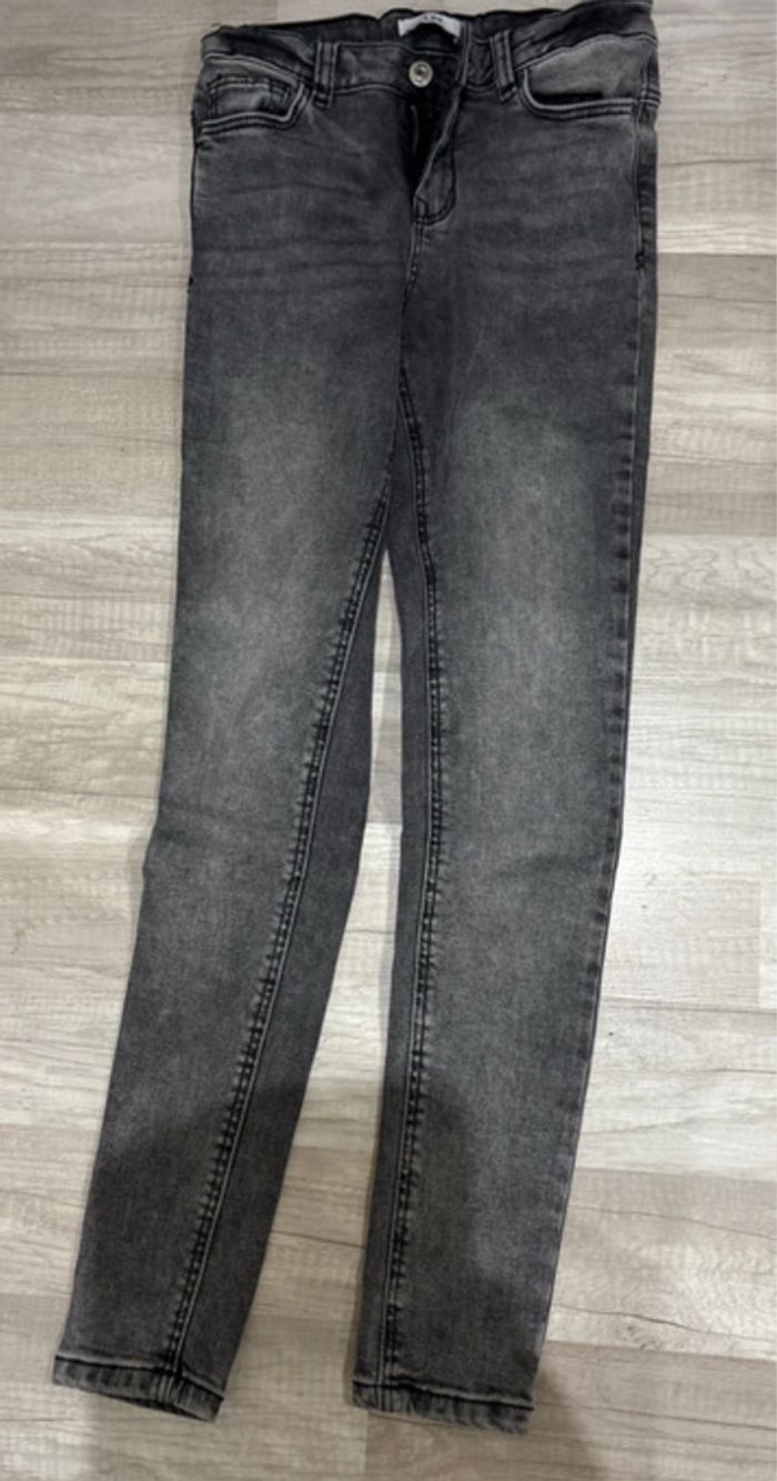 Pantalon jean gris - photo numéro 3