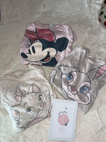Lot 3 pyjamas légers Disney 1mois